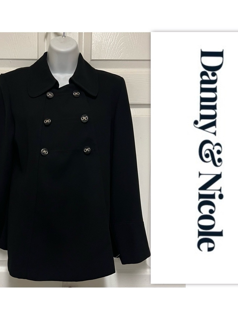 Danny & Nicole Black Double-Breasted Jacket
